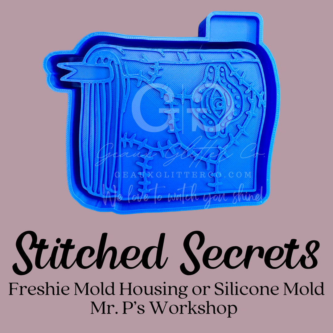 Stitched Secrets Freshie 3D Printed Mold Housing or Silicone Mold