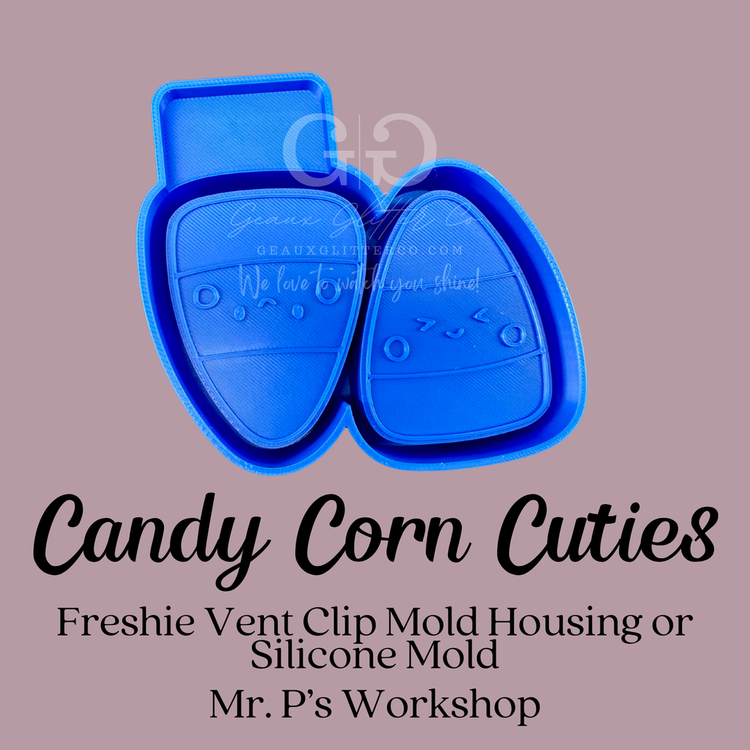 Candy Corn Cuties - Vent Clip - Freshie 3D Printed Mold or Silicone Mold