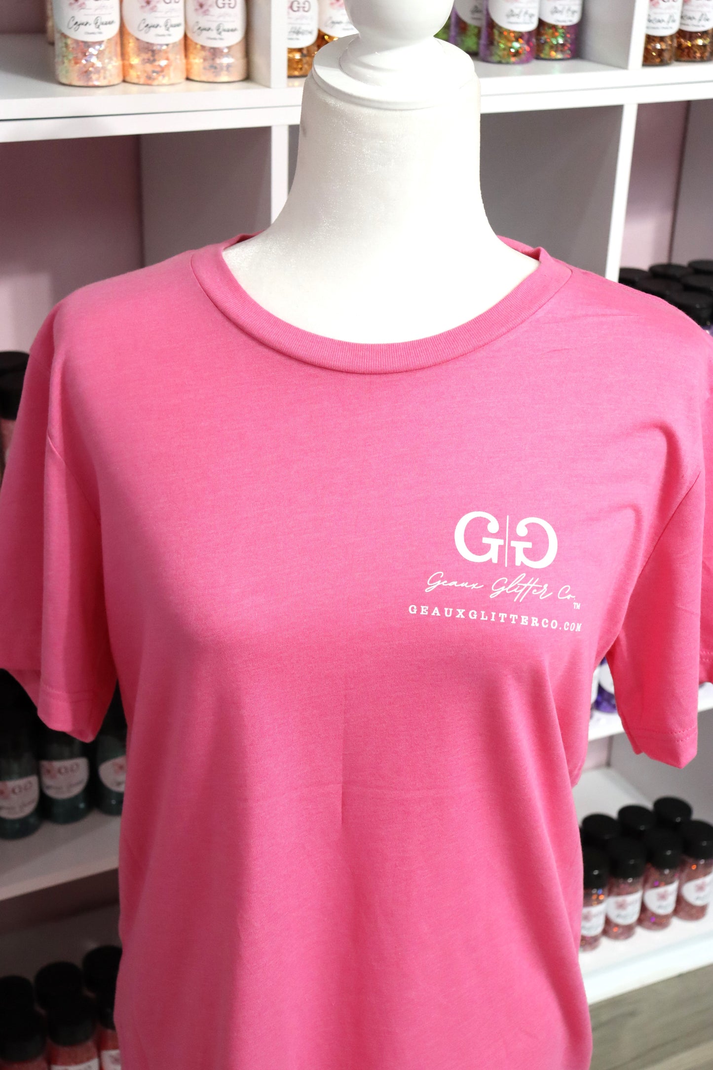 Geaux Glitter Co. Short Sleeve T-shirts (Front & Back Logo)