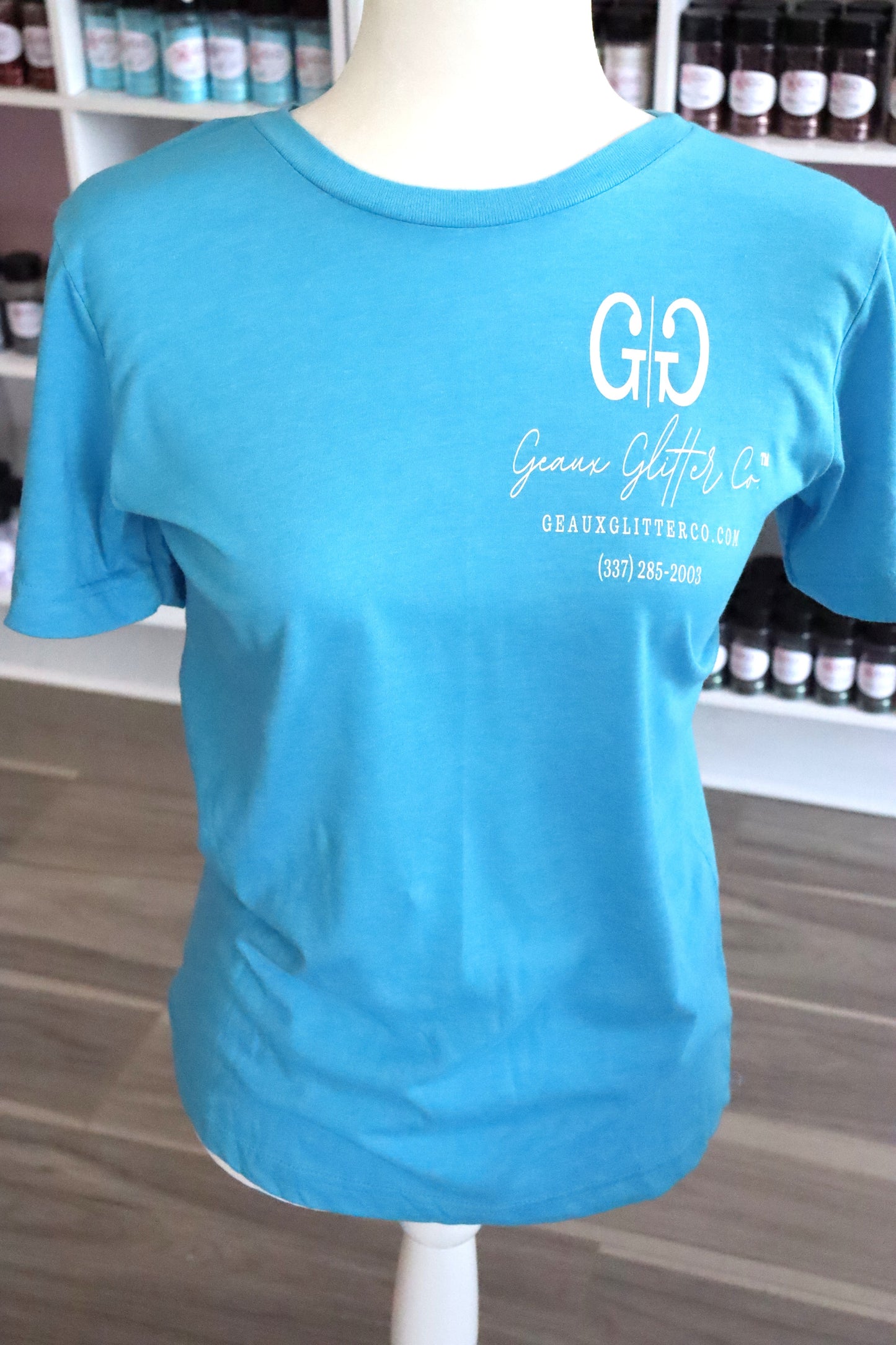 Geaux Glitter Co. Short Sleeve T-shirts (Front & Back Logo)