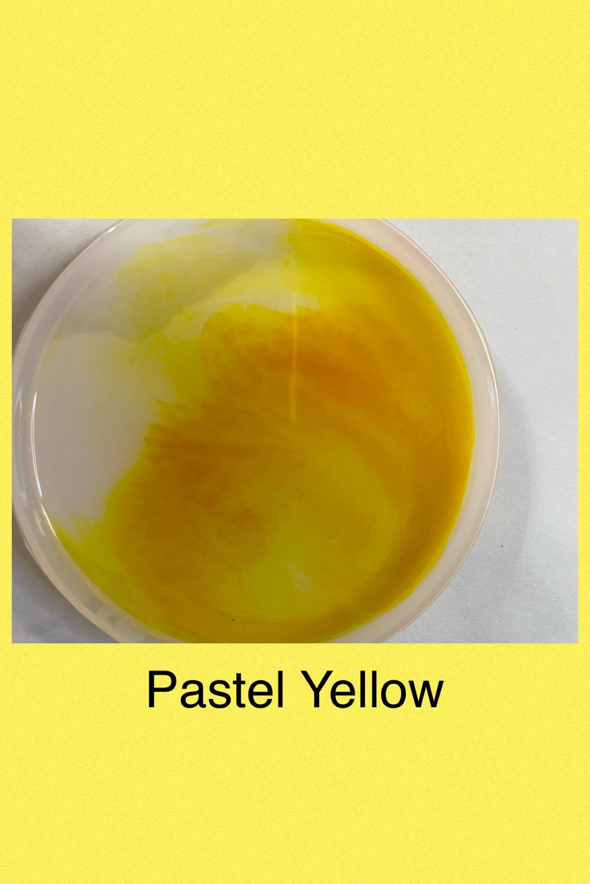 Pastel Yellow Alcohol Ink